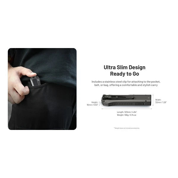 Nitecore EDC17 Genopladelig LED Lygte m. Laser og UV, 1500 Lumen
