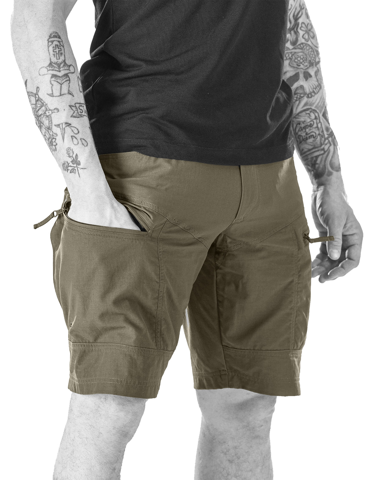 P-40 Ranger Tactical Shorts - Brown Grey