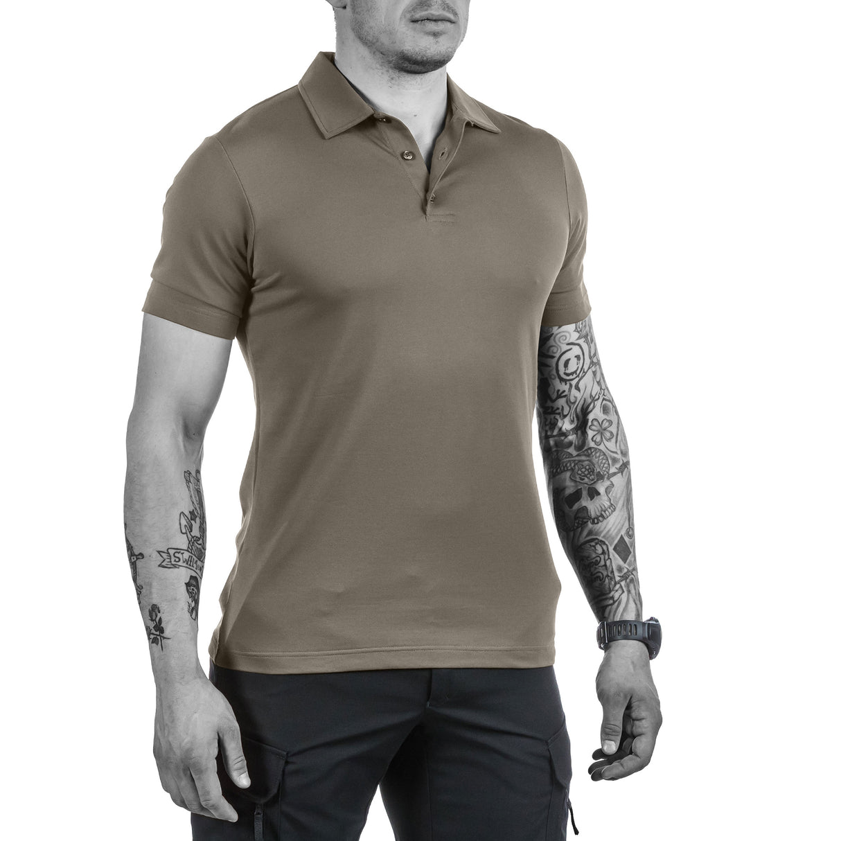 Polo Shirt Urban, Brown Grey