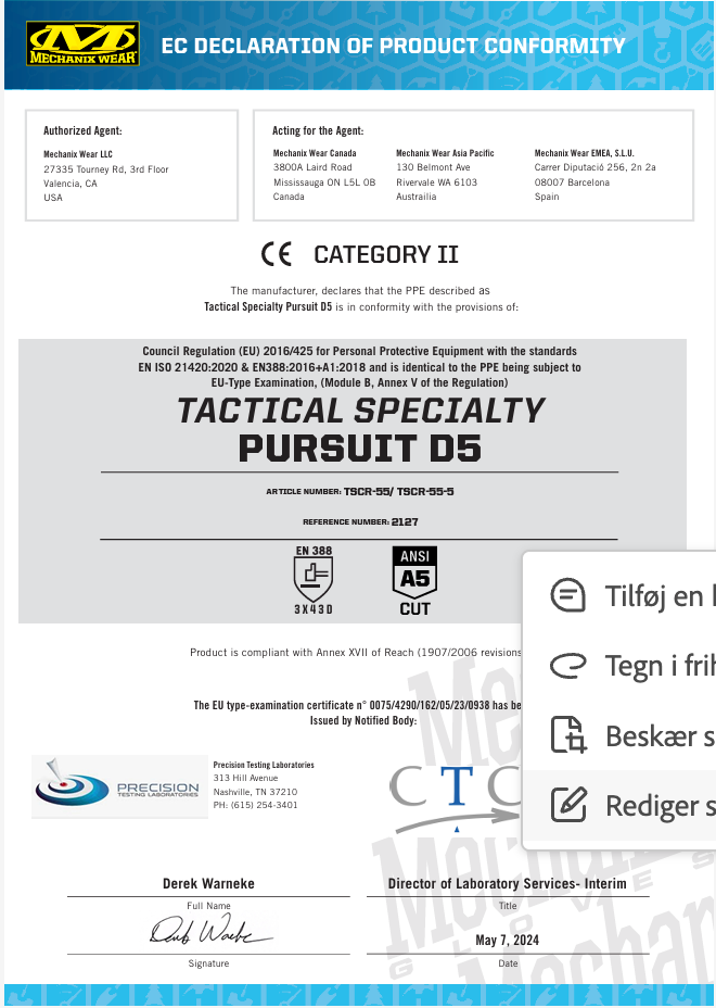 Mechanix Unisex Pursuit D5