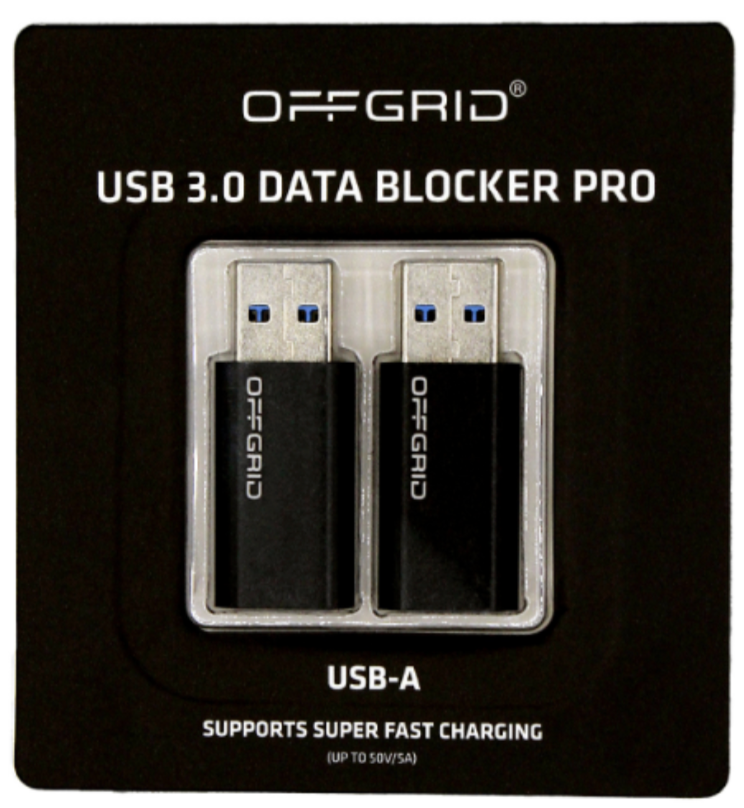 OffGrid USB-A 3.0 Data Blocker Pro 2-Pack