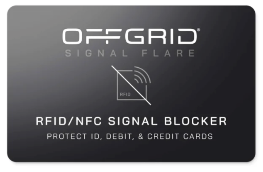 OffGrid Signal Flare Card 2-pack (RFID Blocker)