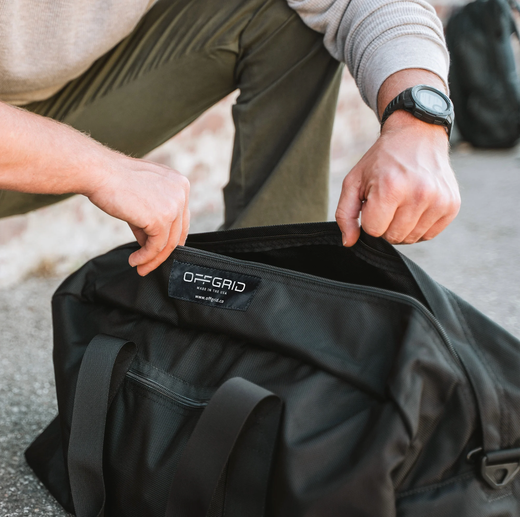 OffGrid Faraday Utility Duffel Bag (35L). Large - Black