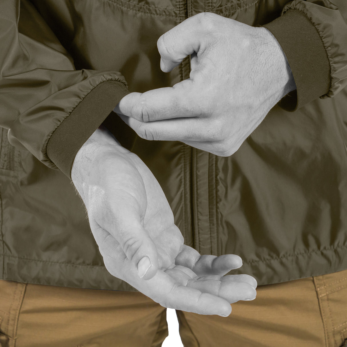 Storm Chaser Windbreaker Jacket - Brown Grey