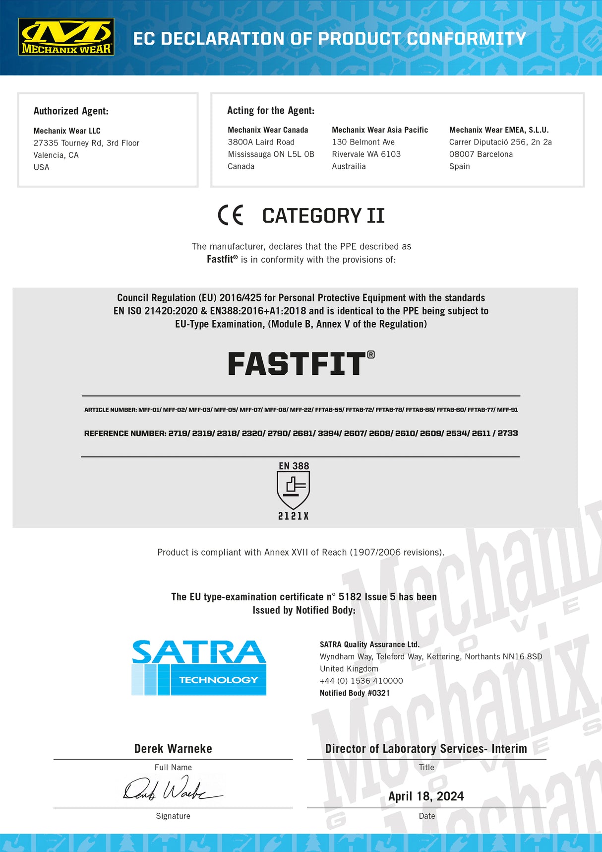 Mechanix FastFit - Multicam