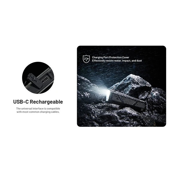 Nitecore EDC17 Genopladelig LED Lygte m. Laser og UV, 1500 Lumen