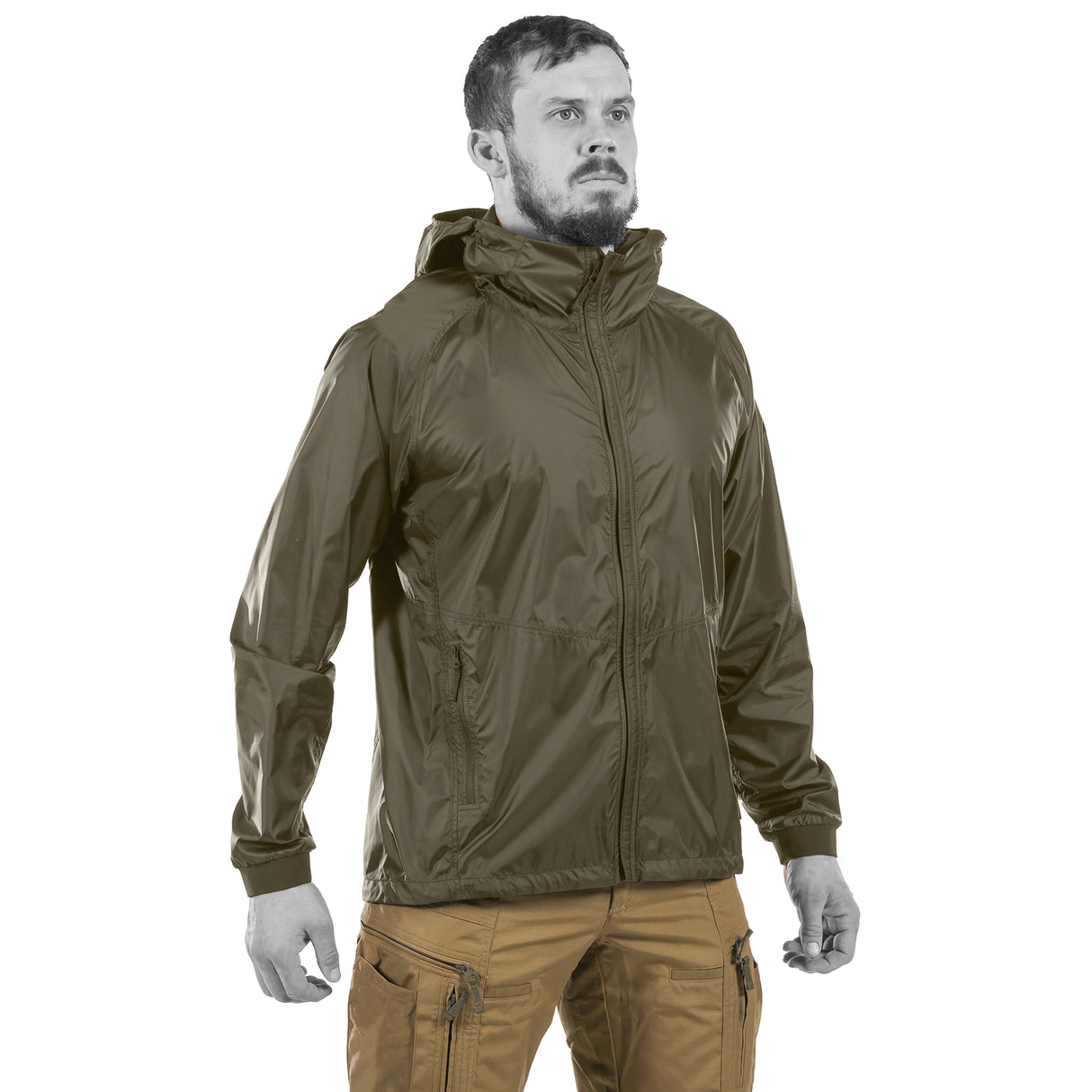 Storm Chaser Windbreaker Jacket - Brown Grey